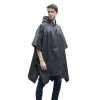 Gear Rain Ponchos för vuxna, EVA Rain Ponchos Vattentät lättvätt regnrock nödsituation poncho för camping vandring reser o