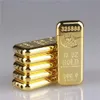 Groothandel Fancy Design Sigar Lighter Navulable Metal Gold Brick Gas Unfilled Lighter