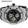 Projektant Audemar Pigue Watch Royal Oak APF Factory Mens 42 mm offshore gumh bande Diamond