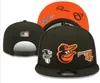 Orioles de béisbol americanos Snapback Los Ángeles Hats Chicago La NY Pittsburgh Boston Casquette Campeones de los campeones Mundiales Campeones A1 A1