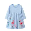 Mädchenkleider springen Messgeräte Neuankömmlinge 2-7T Childrens Girls Kleider Langarm Cartoon Baby Kleidung Prinzessin Girls Frog Clothingl2405