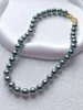 Collares colgantes de 10 mm Fashion Vintage Gray Pearl Pearl Pearl