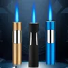 Vente chaude nouvelle torche à jet briquet briquet-butane en métal cigarette gaz cigare lighters lighters windproof