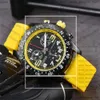 Top Men's Watch Quartz Endurance Pro Avenger Chronograph 44 mm plusieurs couleurs Rubber Men Mens Glass Wrist Wrists 8133