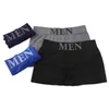 Sous-pants 3pcs / lot mens cultures sous-vêtements boxers Boîtres Boxer Solide Solide Sous-shorts masculins confortables Sous-vêtements bleu noir Y240507