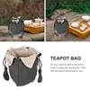 Tea Trays Cotton Linen Storage Bags Cups Portable Travel Pouch Teaware Teacup