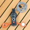 7 po en 1 LED Whistle avec thermomètre Compass Outdoor Survival Tool Emergency Tool Portable Outdoor Camping Whistles