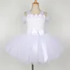 Trajes de anjo branco espumante para meninas vestido de halloween de natal para crianças fada de fada tutu roupas com asas de cenário de garotas 240429