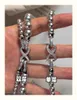 Double layered round bright pearl necklace niche stacked sweater chain light luxury neck chain detachable new style