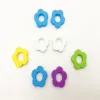 Silicone Sunflower Teether BPA Free Food Grade Matière sûre Bébé Chercheur Toy de dentition DIY CHEWY TEETHER Collier Pacificier Perles de pendentif ZZ