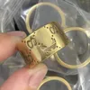 Retro ring paar luxe 18k gouden reliëverte klaver ring hoogwaardige titanium stalen trouwring damesontwerpers sieraden