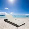 Stoelhoezen 1 stks opvouwbare snelle drogende zwembad lounge deksel anti slip strandkussen voor zomerlander 75x200cm