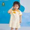 Robes de fille Amila Robe Childrens 2023 Été Nouveau coton Robe de fille Baby Vêtement