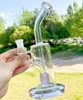 Lila 9 -Zoll dicker schwerer Glas Bong Duschkopf Percolator DAB Rig Recycler Wasserpfeife Rauch Shaka Becher Bubbler mit 14 mm männlicher Tabakschale