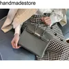 2024 Handtasche Home Platinum Bag Togo Litschee Muster handgefertigte Wachsfaden Nähhandtasche zeigt das Temperament handgefertigtes echtes Leder