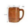 Moks houten bier mok camping cup coffee vintage 400 ml voor thuis