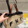 Сумки Fendig F Bag FF Высококачественные версии дизайнер дизайнер тота соломенная сумка