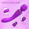 Outros itens de beleza da saúde poderosos cabeças duplas vibrador de varinha mágica para mulheres Gestalulador de clitóris Gsomululador feminino S para dois adultos 18 y240503