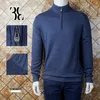 Men suéteres bilionários Couture Italian Cashmere Autumn e Winter Sleeve Sweater