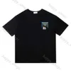 Men's T-Shirts rhude short Men Women Vintage Heavy Fabric Tee rhudes short Slightly Loose Tops Multicolor Logo Nice Washed rhudd T-shirt 309