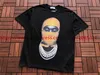 T-shirt maschile maschere giallo uomo stampa