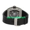 RM Luxury Montres mécanicales Watch Mills RM023 Titane automatique Strap Watch RM023 TI STNU