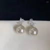 Dangle Ohrringe 925 Sterling Silber Tropfen Perlentröpfchen Schmetterling Clear CZ für Frauen Mädchen Geschenk Schmuck Großhandel Großhandel