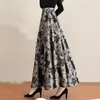 Юбки высококачественная юбка Жаккарда Макси Макси