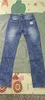 Jeans masculino Design clássico Slim Casual Street Style Solid Color S para todas as estações