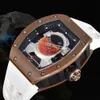 Business RM52 tourbillon superclone mécanique squelette loisir automatique concepteur actif wristwatch en céramique mécanique montre la montre rm52-05 6262