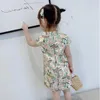 Mädchenkleider Sommer Kinderkleidung Kleidung süße Blume Baby Kleidung traditionelle chinesische qipao kleidung Kinderkleidung Kleidung 2405