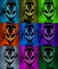Halloween Light Up Mask Led Neon Purge Face 4Modes Changeable Christmas Carnival Masquerade Cosplay Party S For Men Women Lamy3750937