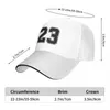 Caps de bola número 23 Capace de beisebol ajustável unissex de quatro estações esportes de alta qualidade snapback snapback white street dança chapéus