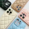 Сплошная кожа подходит для iPhone 15 Diamond Grid Down Jacket 14 Promax iPhone 13 Pro Phone Case 11 Полный пакет