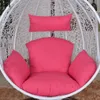 Colgante colgante silla de huevo cojín patio gran almohadilla de jardín desmontable de almohadilla de papasán redonda sin relleno 240508