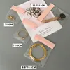 Pink Anti-Oxydation Transparent Bijoux de rangement Collier Bracelet Bracelet Pack Pack Auto-Sceal Sceling Scelange Sachets