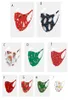 Christmas Face Mask Fashion Santa Claus Printing Ice Silk Cotton Protective Dammtät tvättbar återanvändbar Xmas munmasker5785725