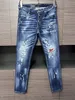 DSQ Phantom Turtle Jeans Men Jeans Mens Mens Designer Luxury Jeans Skinny Ripped Cool Guy Causal Hole Denim Marque de mode Fit Jean Man Washed Pant 6192