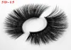 Faux cils 5D1120 eye lashes eyelash 25mm long cross eyelashes thick exaggerated eyelashes 5D mink lash mink lashes 25 mm fluffy m7334215