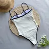 Kvinnors badkläder Deka Women One Piece Swimsuit 2024 Vintage Retro Bandeau Bading Beachwear Monokini Swimming Suits