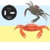 Smart Inteligente RC Robot Crab Toy With Eye Flash Light Simulation Sound Model High Design Toy Classic 240506