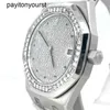 Designer Audemar Pigue Watch Royal Oak APF Factory Platinum 36 mm Diamond Dialbezel 14813pt.zz.0789pt.01
