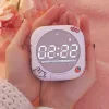 Clocks Kawaii Clock Bluetooth -динамик, беспроводная стерео, студенческая мини -будильник, настольный орнамент, портативный сабвуфер сердца для девочек