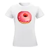 Женская футболка для женщин-пончики для женщин негабаритная графика
