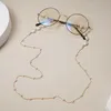 Eyeglasses chains Fashion Glasses Chains Women Eyeglasses Sunglasses Pearl Mask Stainless Steel Chain Love Heart Mask Chain Pearl Fashion Necklace