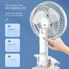 Ventilateur de clip portable USB USB Rechargeable 3-Gears Wireless Electric Handheld Fan Clip Clip Ordingul Fentilling For Camping Desktop Office 240507