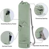 Aufbewahrungsbeutel Yogamattenmattenbeutel Multifunktionales Fitnessstudio-Bag Waterdes Reißverschluss-Leinwand mit Kordelwasserflaschen und Bodennass