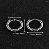 Hoop Earrings 1 Pair Of Stainless Steel 316 Fried Dough Twists