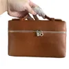 Designerskie torebki makijażowe L19 Lunch Box LP Luksusowe torebki L27 Outdoorowe na płótnie skórzane torby dla kobiet