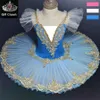 Ballet professionnel tutu filles plateau rose bleu crêpe tutu ballerina fête robe adulte femme enfant enfants costume de danse de ballet 240426